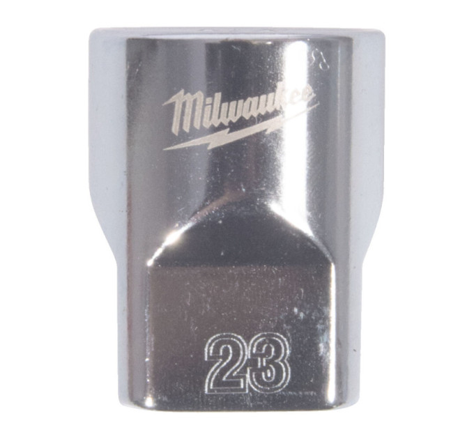 Головка торцевая хромированная ½” MILWAUKEE, (звезда 12 гранн.), 23мм