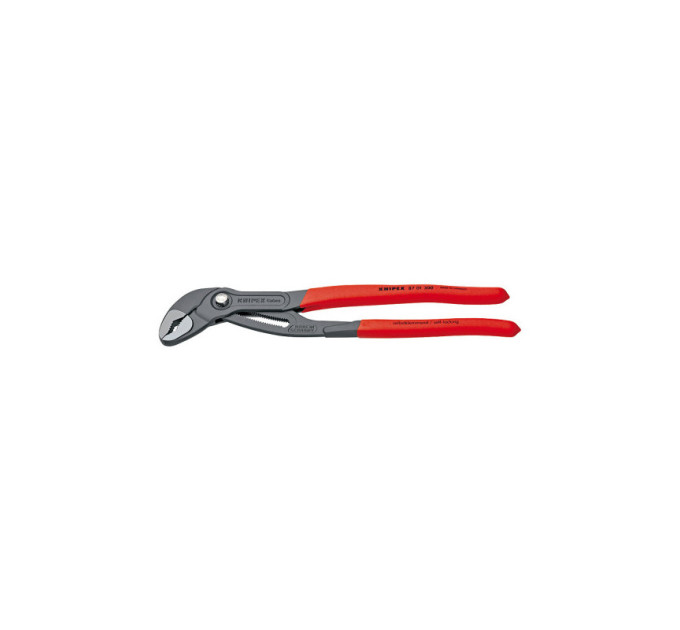 Клещи сантехнические переставные высокотехнологические Ø70мм Cobra KNIPEX 87 01 300 SB, фосфат