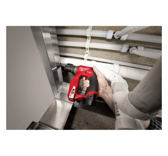 Дриль-шуруповерт акумуляторний безщітковий MILWAUKEE M12 FDDXKIT-0X, 34Нм (каркас+4 насадки)