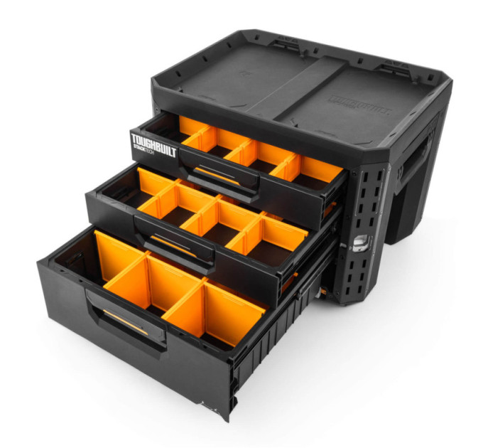 Ящик для инструментов TOUGHBUILT TB-B1-D-73 StackTech большой с 2+1 выдвижными ящиками
