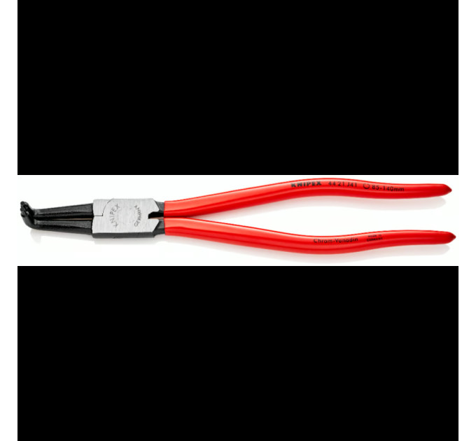Щипцы для стопорных колец загнутые 90° Ø85-140мм, 300мм KNIPEX 44 21 J41 SB,(Ø3,2мм) фосфатированные