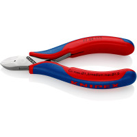 Кусачки боковые (бокорезы) для электроники, Ø1,3мм, 115мм KNIPEX 77 22 115 SB, хромированные