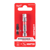 Перехідник ShW MILWAUKEE, з 1/4" Hex на 1/4" квадратний хвостовик