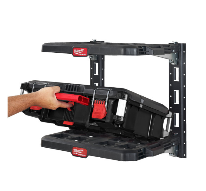 Система стеллажная вертикального крепления E-Track PACKOUT MILWAUKEE