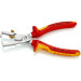 Клещи для удаления изоляции, с функцией резания кабеля, VDE StriX KNIPEX 13 66 180 SB, хромированные