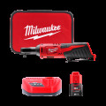 Трещётка аккумуляторная бесщёточная MILWAUKEE 3/8" (47 Нм) M12 IR-201B (ЗУ+1акк.Х2Ач+сумка)
