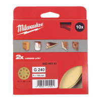 Шліфувальне коло HP MILWAUKEE Ø125/8 HL, зерно 240, (10шт)