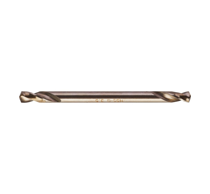 Свердло по металу HSS-G MILWAUKEE, DIN 1412 C, Ø3,5х52х14мм, двостороннє, (10шт)