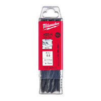 Свердло по металу HSS-R MILWAUKEE, DIN338, Ø8,0х117х75мм, (10шт)