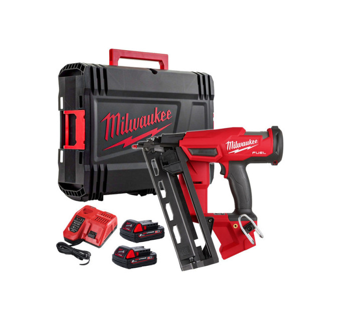 Пистолет гвоздезабивной аккумуляторный бесщёточный MILWAUKEE M18 FN16GA-202X (32-64мм)(ЗУ+2Х2Ач)