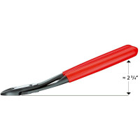 Кусачки боковые (бокорезы) особой мощности, 12°, Ø4,2мм, 200мм KNIPEX 74 21 200, фосфатированные