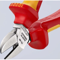 Кусачки боковые (бокорезы), Ø4,0мм, 140мм VDE KNIPEX 70 06 140, хромированные