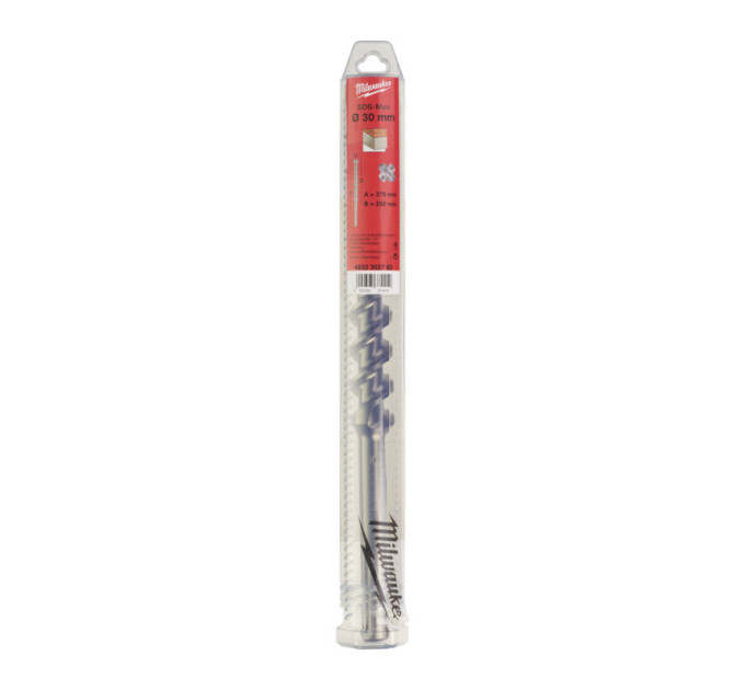 Бур SDS-MAX MX4 MILWAUKEE, Ø30,0х370х250мм