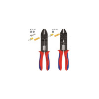 Клещи для опрессовки, резки и зачистки 230мм KNIPEX 97 21 215, фосфатированные