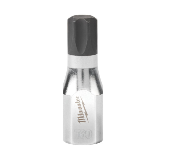 Головка торцевая хромированная ⅜″ MILWAUKEE с битой TORX, TX60