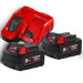 Энергокомплект MILWAUKEE M18 NRG-502С (ЗУ M12-18FC+2акк.Х5Ач В5)