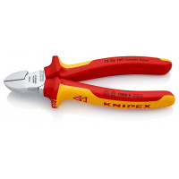 Кусачки боковые (бокорезы), Ø4,0мм, 160мм VDE KNIPEX 70 06 160 SB, хромированные