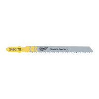 Полотна для лобзика T101BR MILWAUKEE, 75х2,5мм, (5шт), (обратный рез)