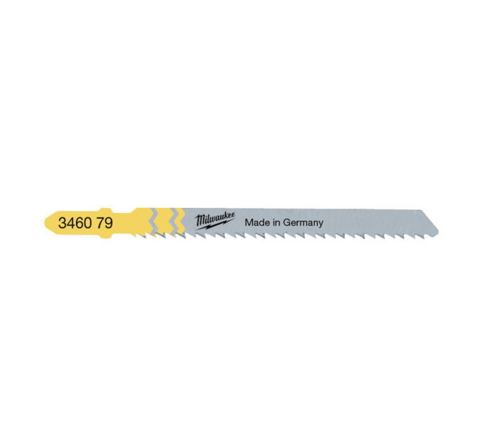 Полотна для лобзика T101BR MILWAUKEE, 75х2, 5мм, (5шт), (зворотний різ)
