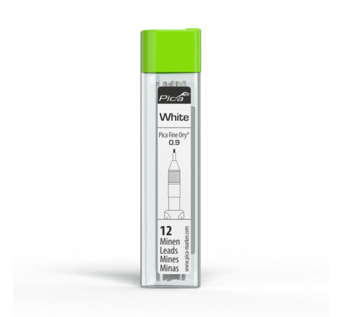 Жала графитовые запасные Pica 7032/SB для PICA Fine Dry 0,9мм, белые (12шт)