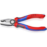 Пассатижи (плоскогубцы) комбинированные Ø12,0мм, 180мм KNIPEX 03 02 180, фосфатированные