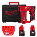 Степлер скобозабивной аккумуляторный MILWAUKEE M12 BST-202X (ЗУ+2акк.Х2ач+HDкейс)
