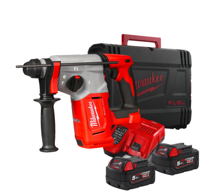 Перфоратор аккумуляторный бесщёточный SDS-PLUS MILWAUKEE M18 BLH-502X (2,3 Дж) (ЗУ+2ак.Х5Ач+HDкейс)