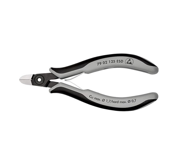 Прецизійні кусачки бокові для електроніки KNIPEX 79 02 125 ESD