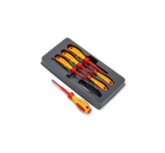 Набор диэлектрических отверток с зауженным рабочим концом KNIPEX 00 20 12 V03, Phillips/Pozidriv