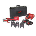 Обтискач гідравлічний акумуляторний для труб MILWAUKEE M18 BLHPT-202C (ЗУ+2Х2Ач+кейс)