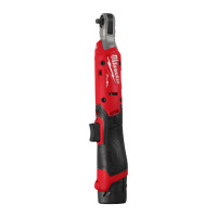 Трещётка аккумуляторная бесщёточная компактная 1/4'' MILWAUKEE, M12 FIR14G2-252B, 61Нм (ЗУ, 2х2.5Ач)