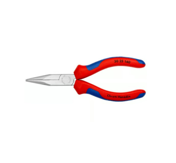 Длинногубцы-круглогубцы 140мм, KNIPEX 30 25 140, хромированные