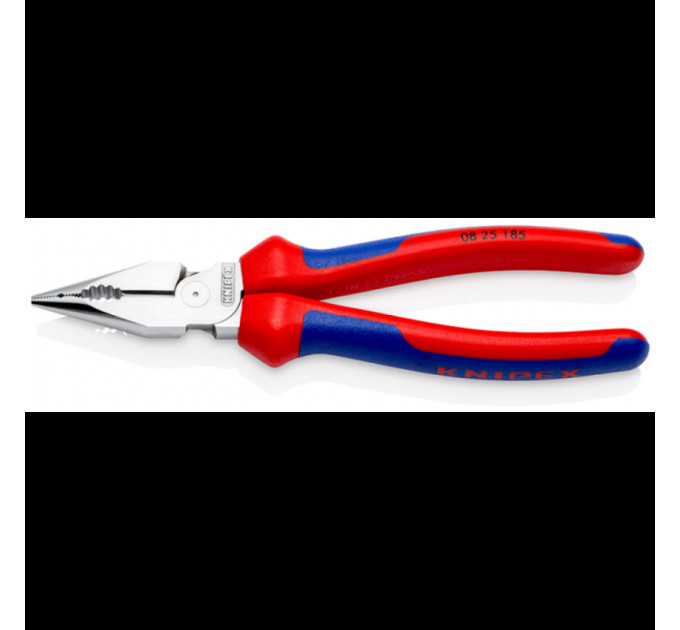 Пассатижи удлиненные (острогубцы) Ø13,0мм, 185мм KNIPEX 08 25 185, хромированные