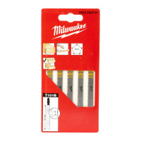 Полотна для лобзика T101B MILWAUKEE, 75х2, 5мм, (5шт)