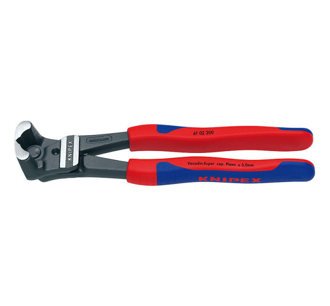 Болторез торцовый с высокой передачей усилия Ø6,0мм KNIPEX 61 02 200, фосфатированный
