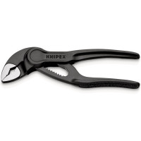 Клещи сантехнические переставные высокотехнологические, Ø28мм Cobra KNIPEX XS 87 00 100 BK, фосфат