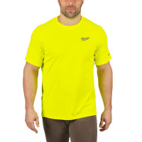 Футболка MILWAUKEE, WWSS дихаюча з коротким рукавом, жовта, (розмір S) Футболка MILWAUKEE, WWSS дихаюча з коротким рукавом, жовта, (розмір S)
