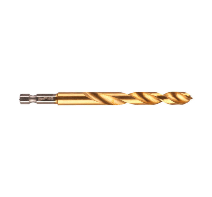 Свердло по металу RedHEX SHOCKWAVE™ HSS-TiN MILWAUKEE, Ø9,0х117х73мм