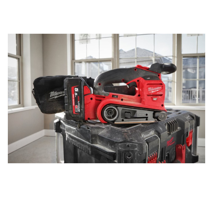 Шліфмашина стрічкова акумуляторна безщіткова MILWAUKEE M18 FBTS75-0 (каркас)