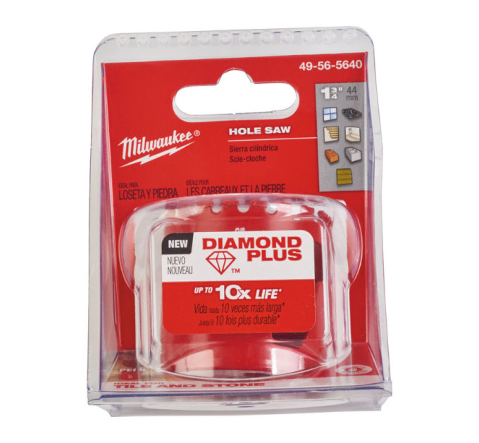 Коронка алмазная Diamond Plus Milwaukee Ø44мм (5/8"х18)