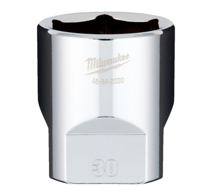 Головка торцевая хромированная ½” 6гр. MILWAUKEE, 30мм