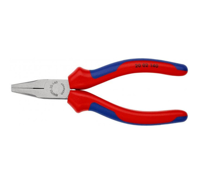 Плоскогубцы с гладкими губками, 140мм KNIPEX 20 02 140, фосфатированные