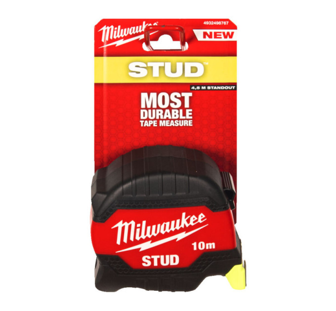 Рулетка магнитная STUD MILWAUKEE (Gen 3), 10м (33мм)