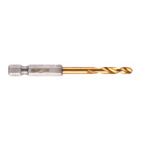 Сверло по металлу RedHEX SHOCKWAVE™ HSS-TiN MILWAUKEE, Ø4,2х74х28мм