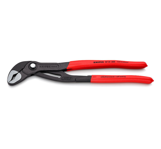 Клещи сантехнические переставные высокотехнологические Ø70мм Cobra KNIPEX 87 01 300, фосфатированные