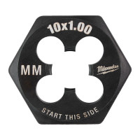 Плашка шестигранная MILWAUKEE, М10-1,00мм