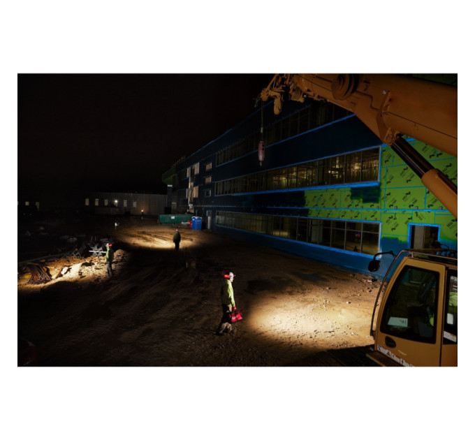 Фонарь светодиодный аккумуляторный налобный (зарядка через USB) MILWAUKEE L4 HL-VIS-301