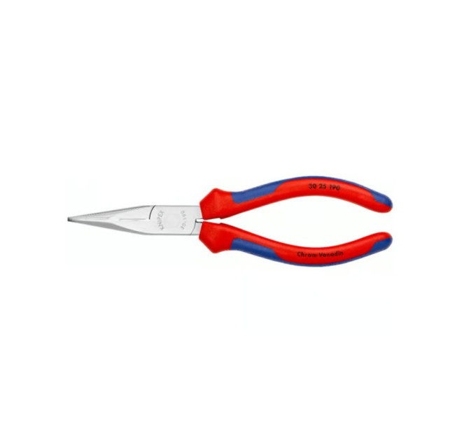 Длинногубцы-круглогубцы 190мм, KNIPEX 30 25 190, хромированные