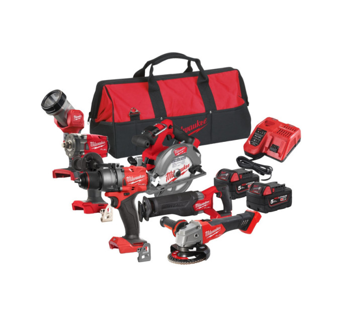 Набор из 6ти инструментов аккумуляторных бесщеточных MILWAUKEE M18 FPP6H3-502B