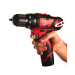 Дриль-шуруповерт акумуляторна ударна MILWAUKEE M12 BPD-202X (30 Нм) (ЗУ+2ак.Х2Ач+кейс)